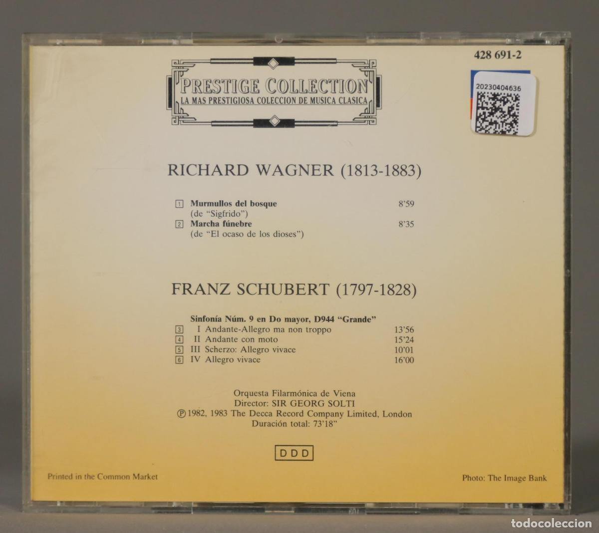 CDs de m&uacute;sica: CD. SCHUBERT. WAGNER. SOLTI - Foto 2