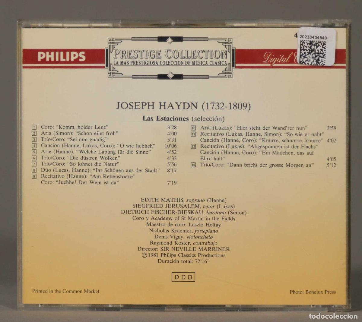 CDs de m&uacute;sica: CD. HAYDN. MARRINER - Foto 2