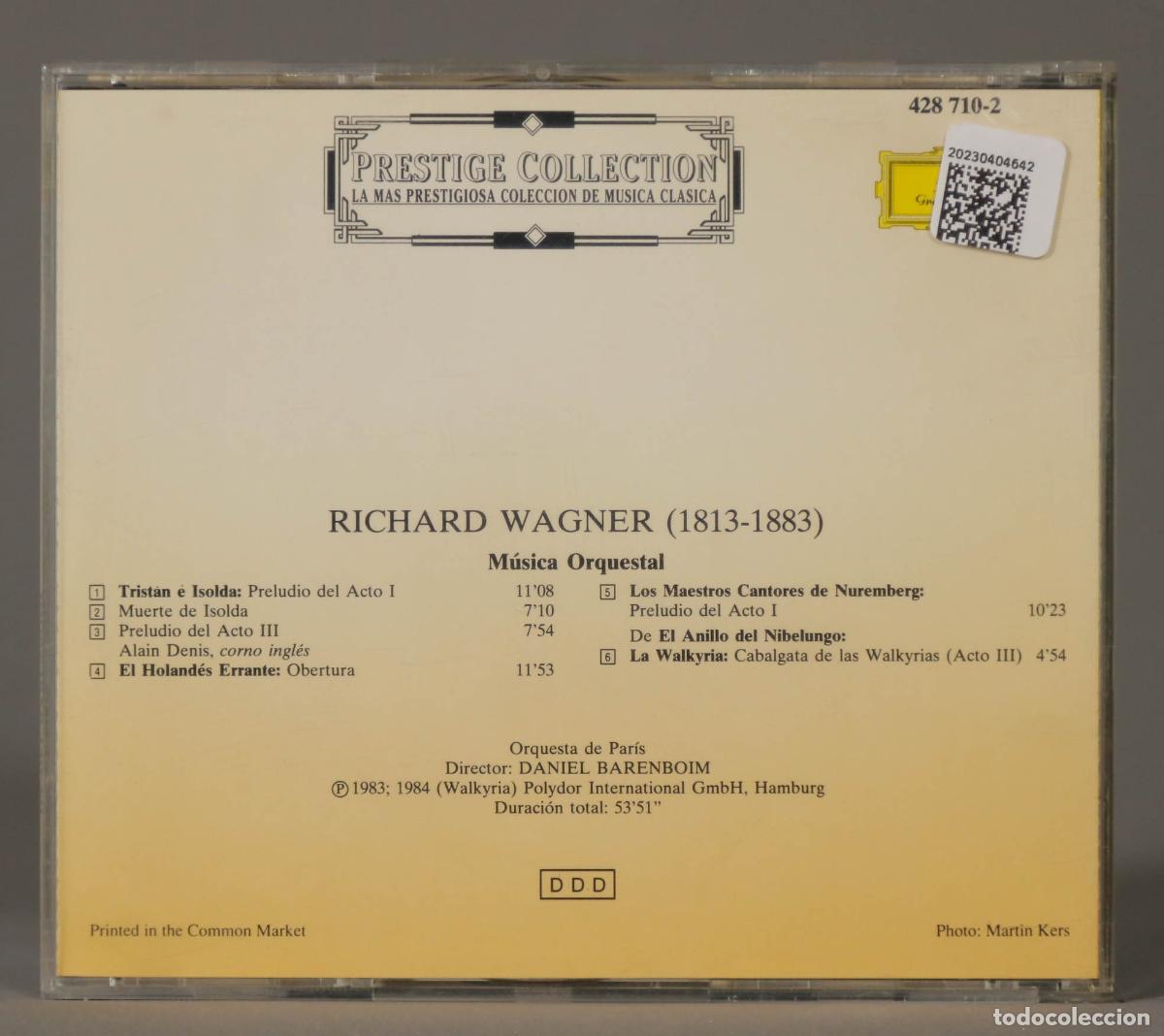 CDs de m&uacute;sica: CD. WAGNER. BARENBOIM - Foto 2