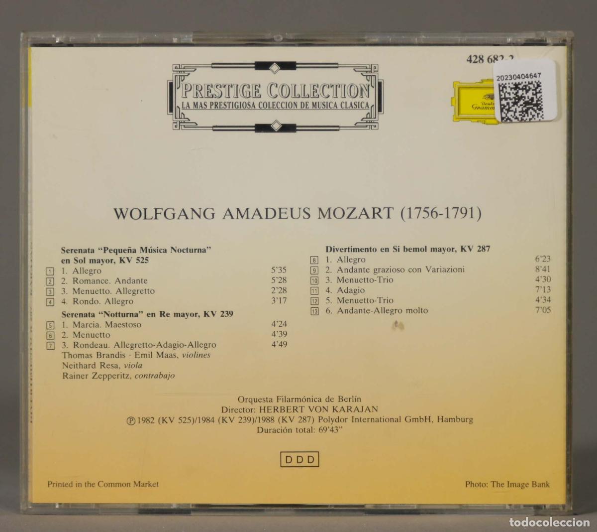 CDs de m&uacute;sica: CD. MOZART. KARAJAN - Foto 2