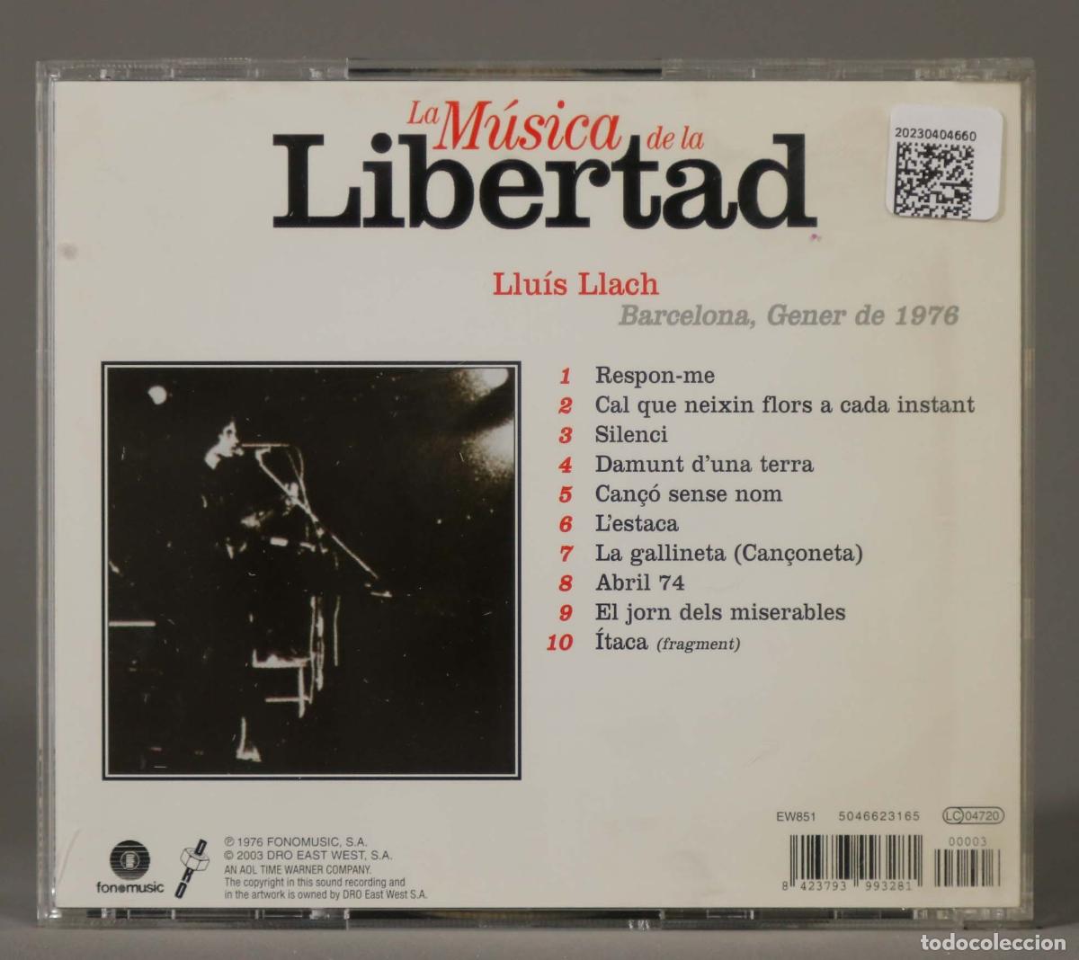 CDs de m&uacute;sica: CD. BARCELONA GENER DE 1976. LLUIS LLACH - Foto 2