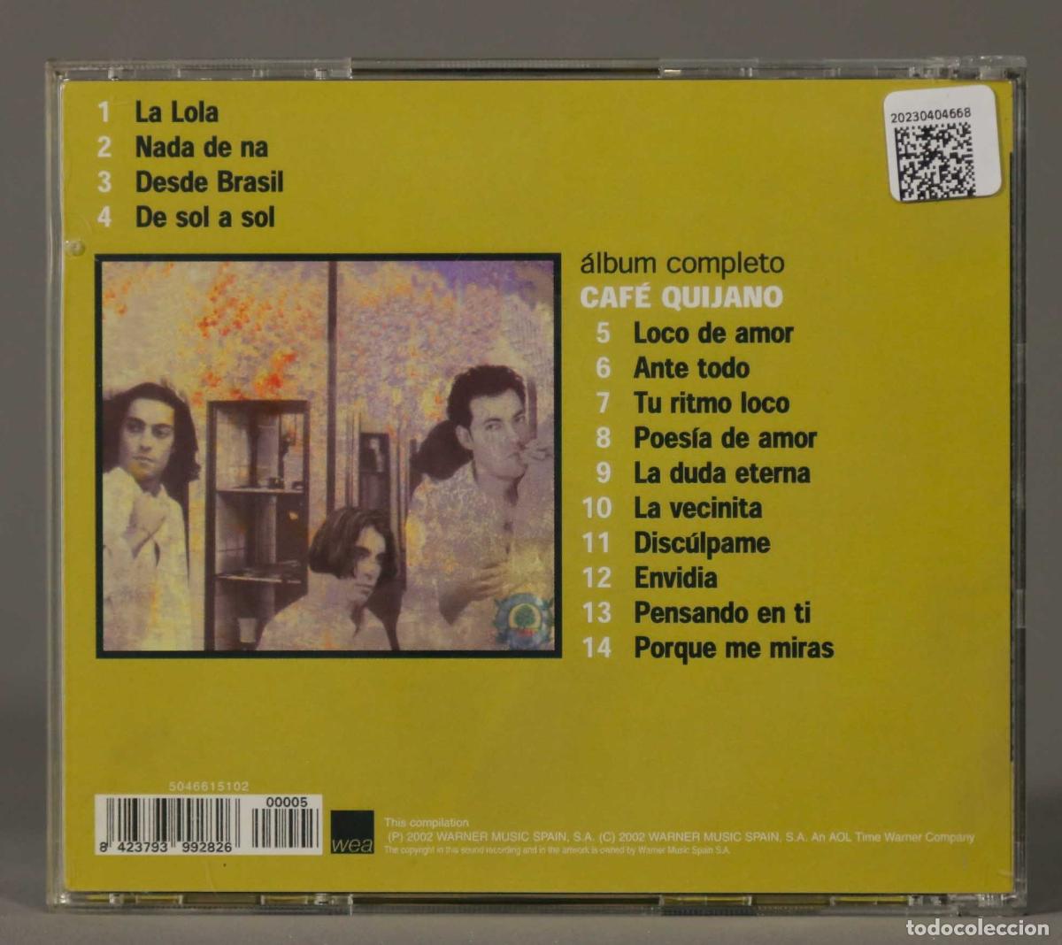 CDs de m&uacute;sica: CD. CAFE QUIJANO - Foto 2