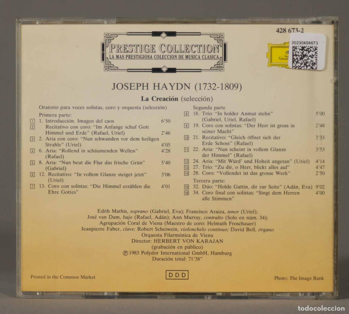 CDs de m&uacute;sica: CD. HAYDN. KARAJAN - Foto 2