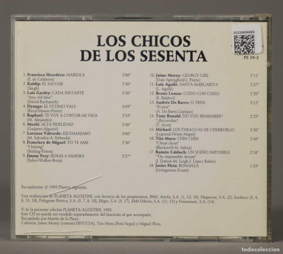 CDs de m&uacute;sica: CD. LOS CHICOS DE LOS SESENTA. VARIOS - Foto 2