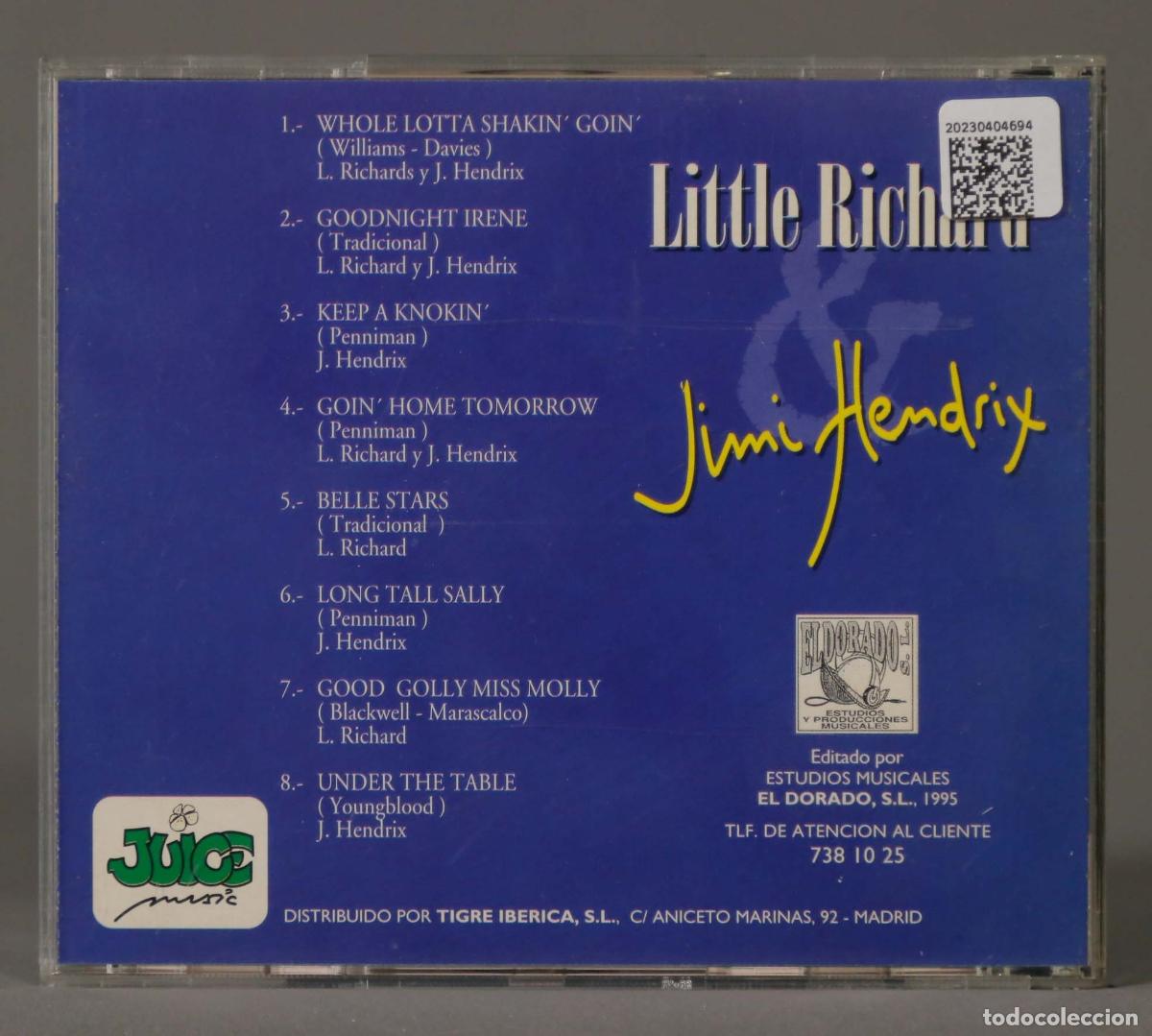 CDs de m&uacute;sica: CD. LITTLE RICHARD. JIMI HENDRIX - Foto 2
