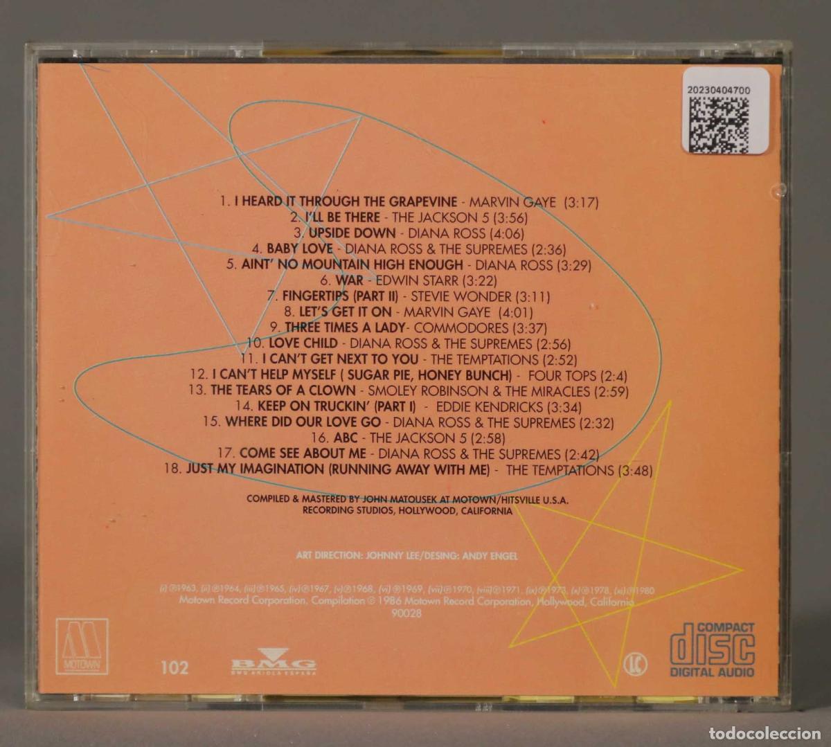 CDs de m&uacute;sica: CD. MOTOWN&acute;S BIGGEST POP HITS - Foto 2