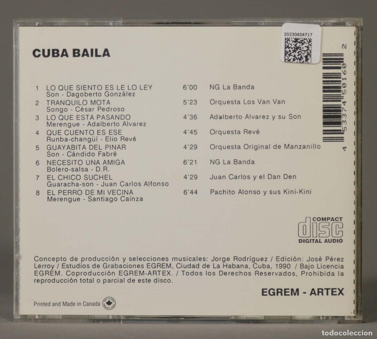CDs de m&uacute;sica: CD. Cuba Baila - Foto 2