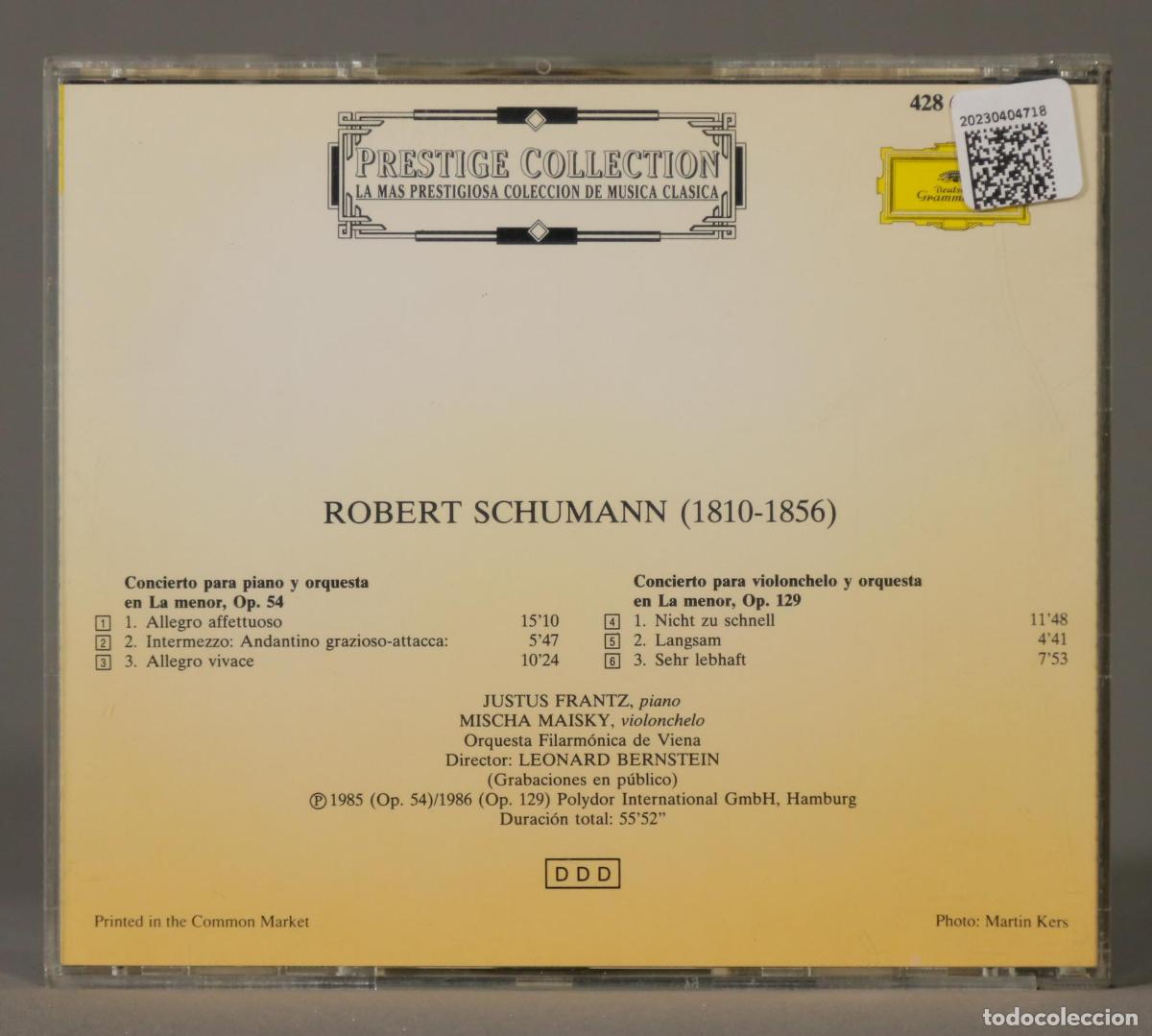 CDs de m&uacute;sica: CD. SCHUMANN. BERNSTEIN. 42. PRESTIGE COLLECTION - Foto 2