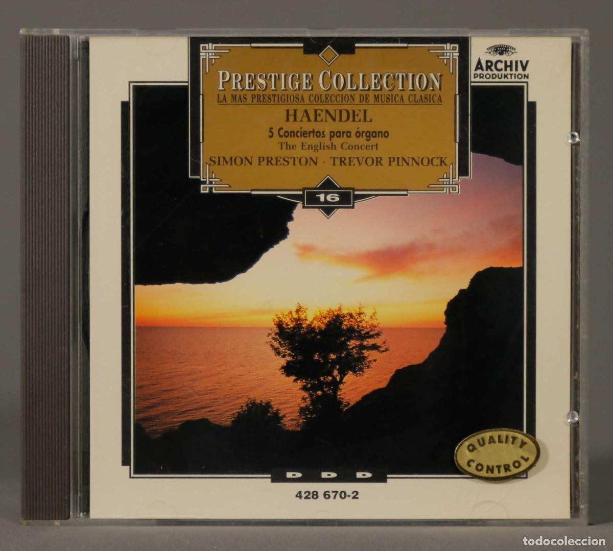 CDs de m&uacute;sica: CD. HAENDEL. PINNOCK. 16. PRESTIGE COLLECTION - Foto 1