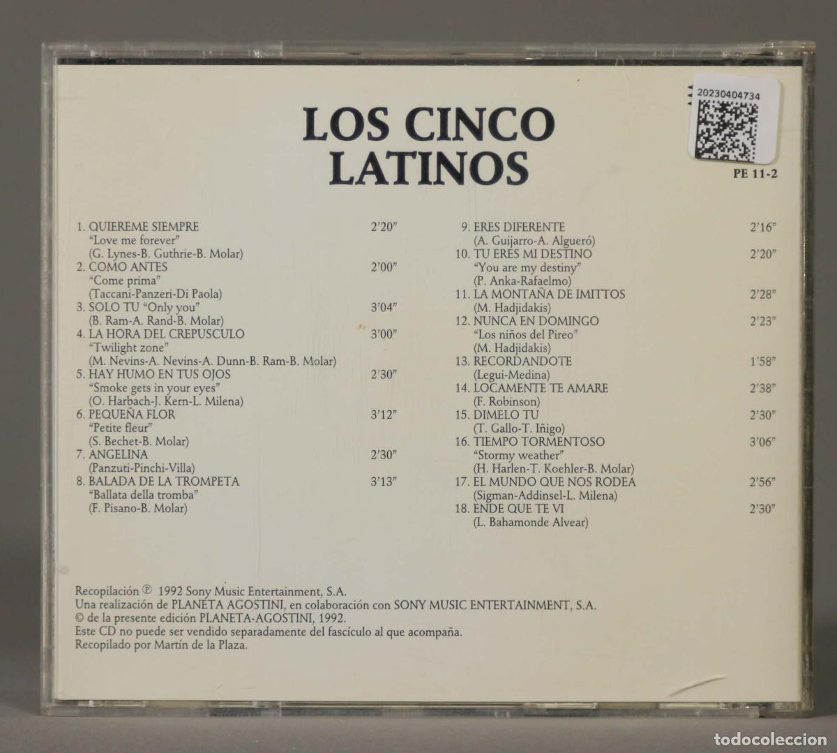 CDs de m&uacute;sica: CD. LOS CINCO LATINOS - Foto 2