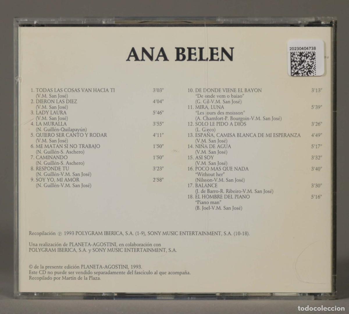 CDs de m&uacute;sica: CD. ANA BELEN - Foto 2