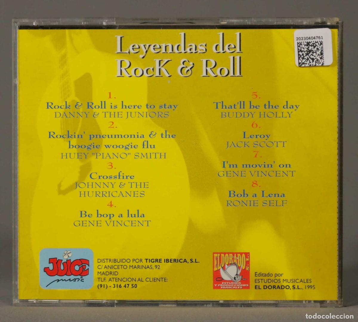 CDs de m&uacute;sica: CD. LEYENDAS DEL ROCK AND ROLL - Foto 2