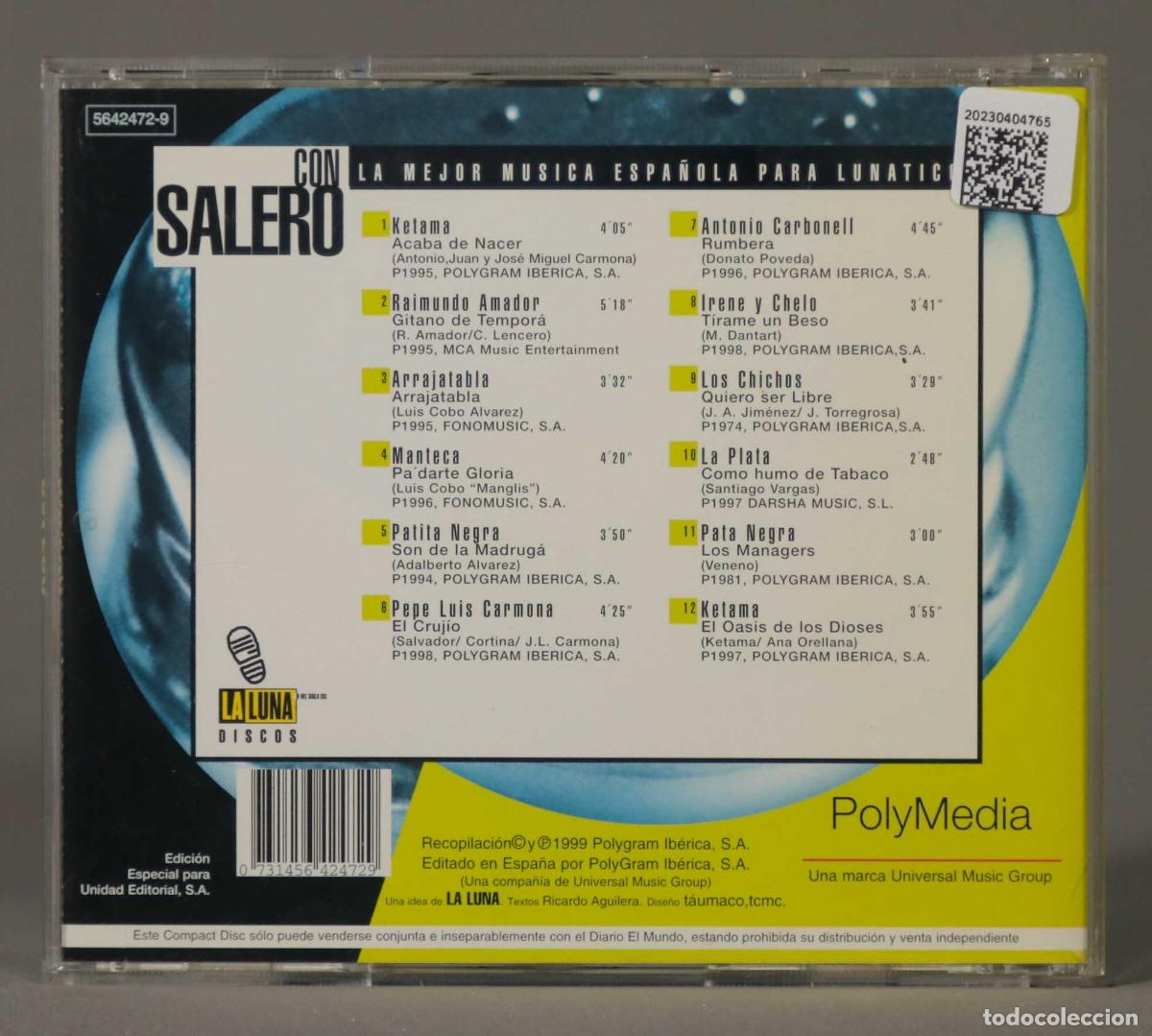 CDs de m&uacute;sica: CD. Various &ndash; Con Salero - Foto 2