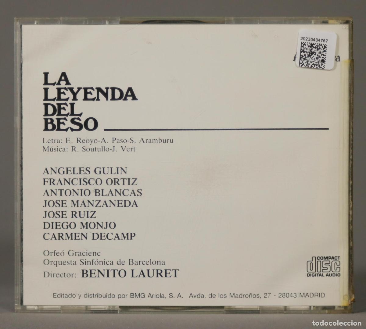 CDs de m&uacute;sica: CD. Lauret &ndash; La Leyenda Del Beso - Foto 2