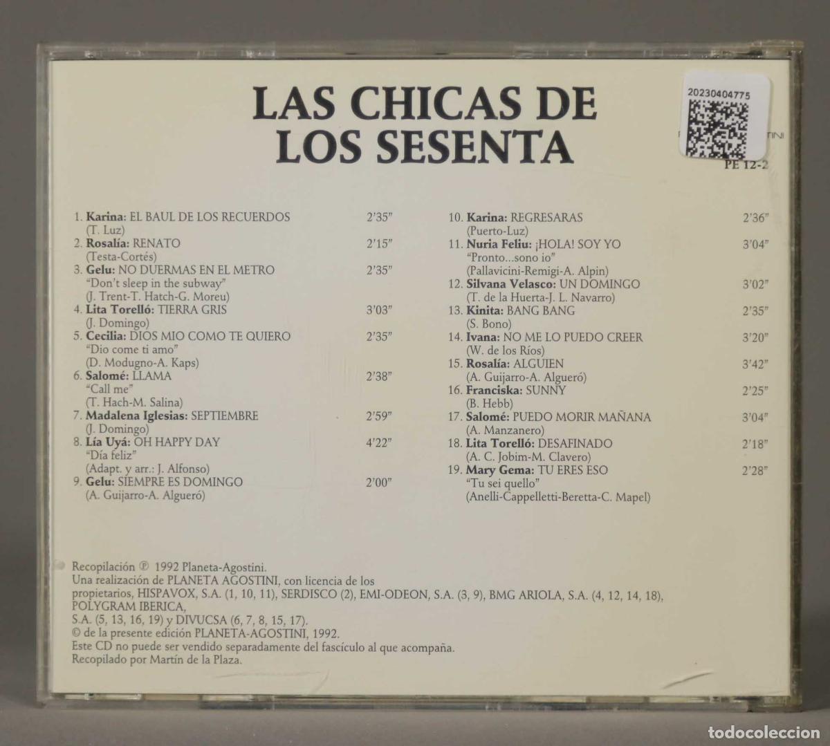 CDs de m&uacute;sica: CD. LAS CHICHAS DE LOS SESENTA - Foto 2