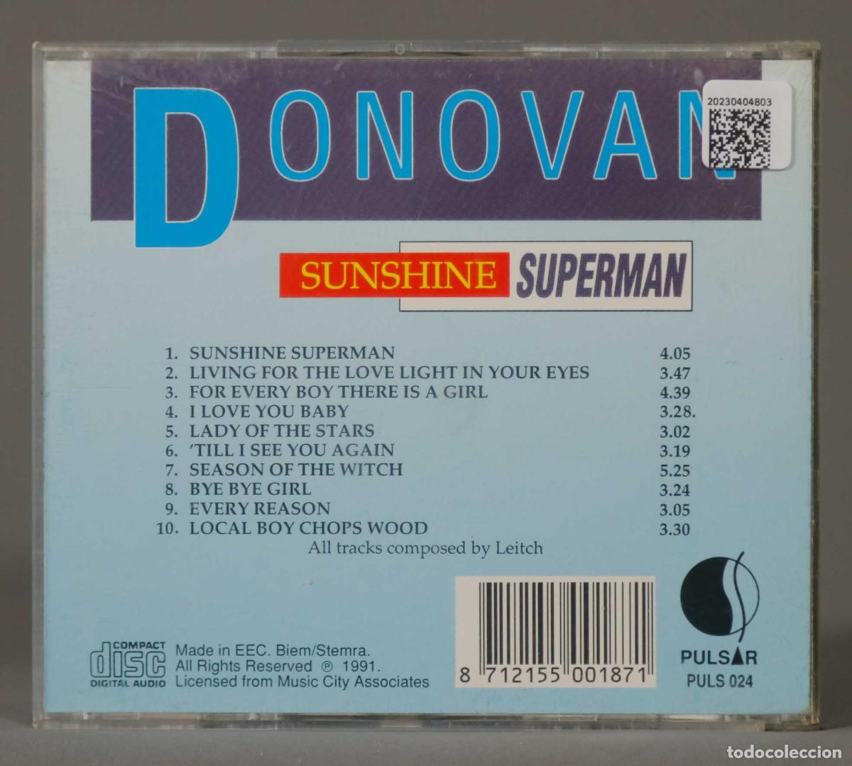 CDs de m&uacute;sica: CD. Donovan &ndash; Sunshine Superman - Foto 2