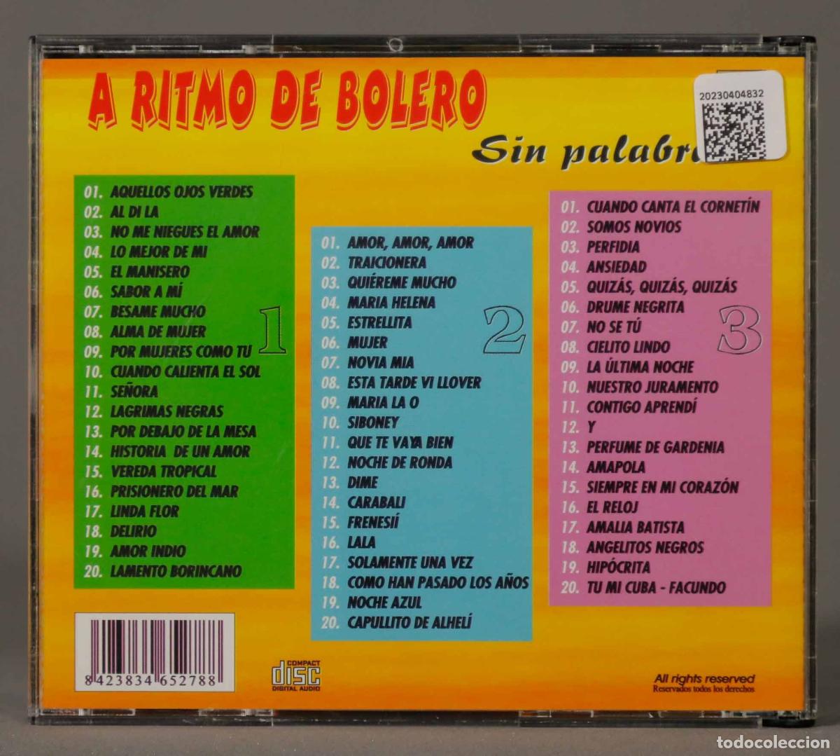 CDs de m&uacute;sica: 3 CD. A RITMO DE BOLERO - Foto 2