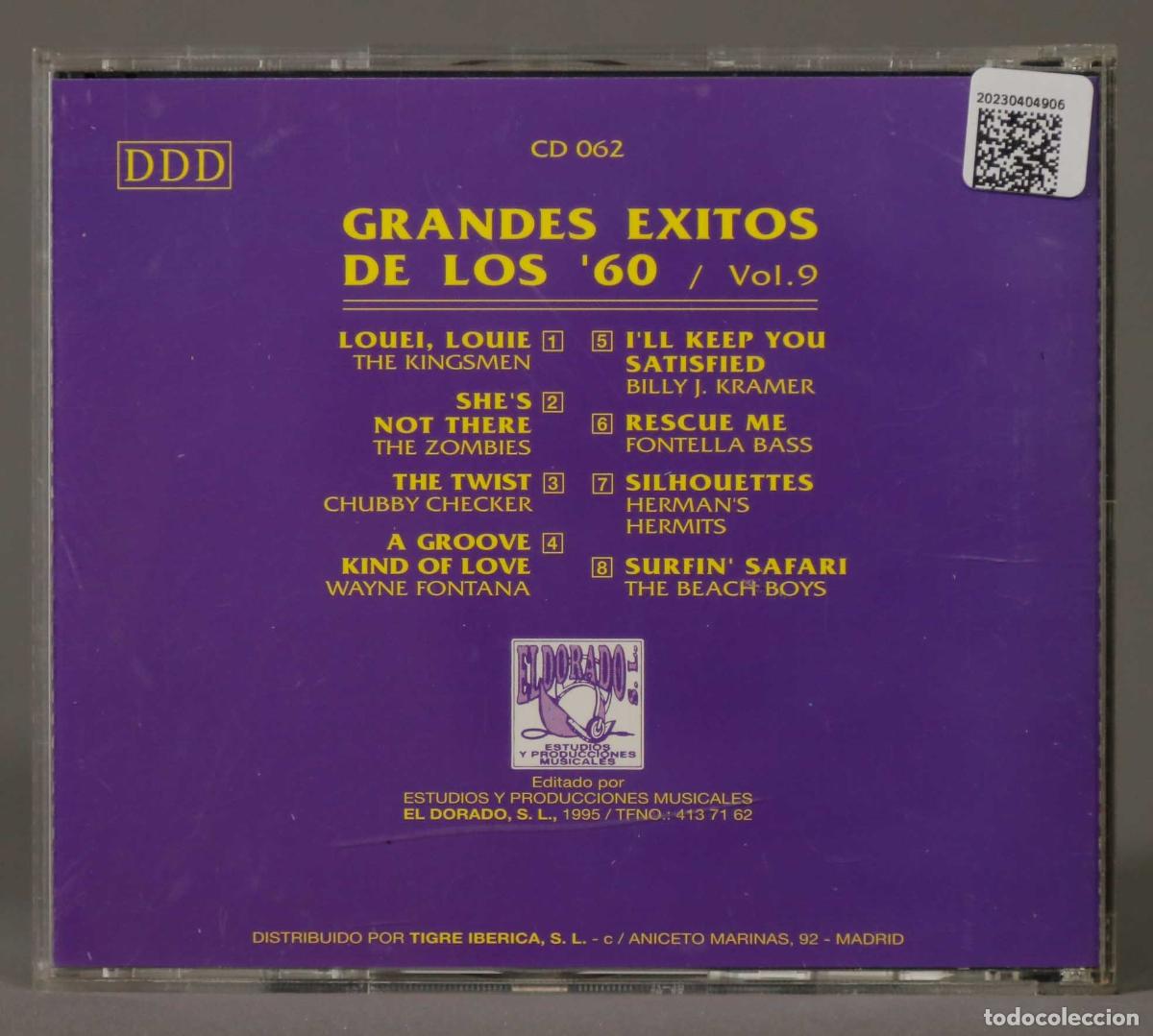 CDs de m&uacute;sica: CD. GRANDES EXITOS DE LOS &acute;60. VOL 9 - Foto 2