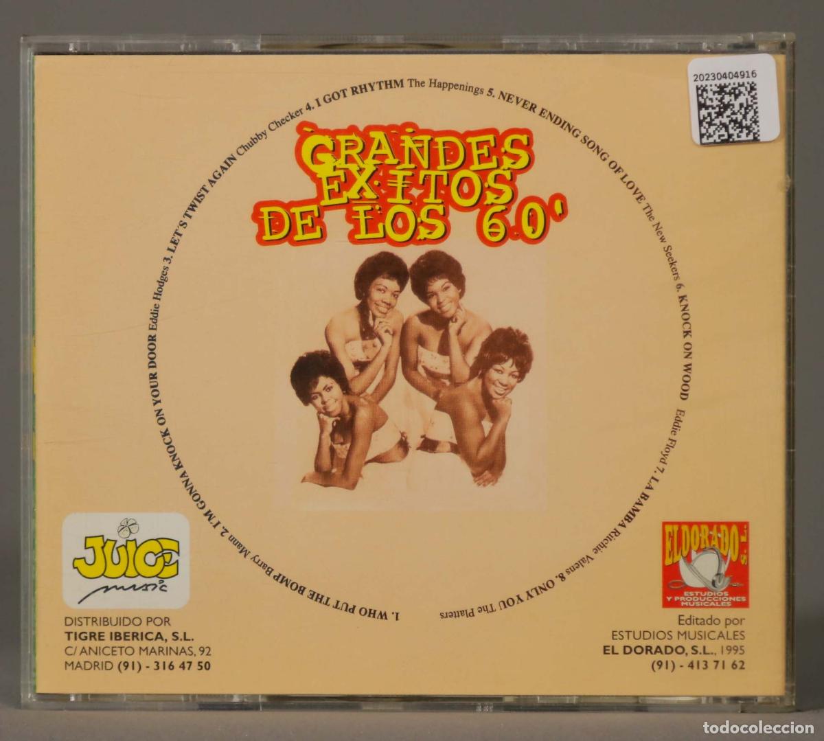 CDs de m&uacute;sica: CD. GRANDES EXITOS DE LOS &acute;60 - Foto 2