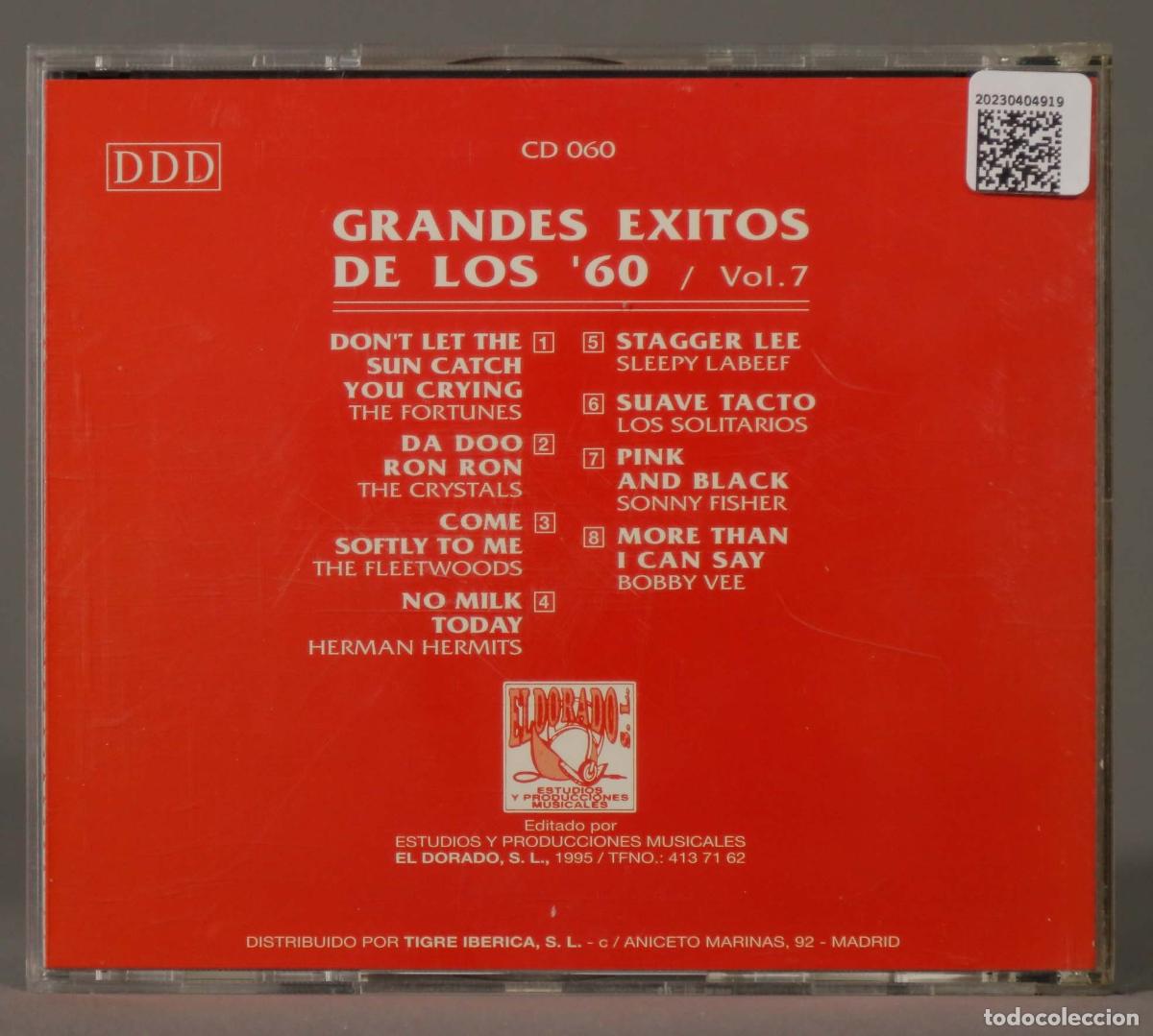 CDs de m&uacute;sica: CD. GRANDES EXITOS DE LOS &acute;60. VOL. 7 - Foto 2