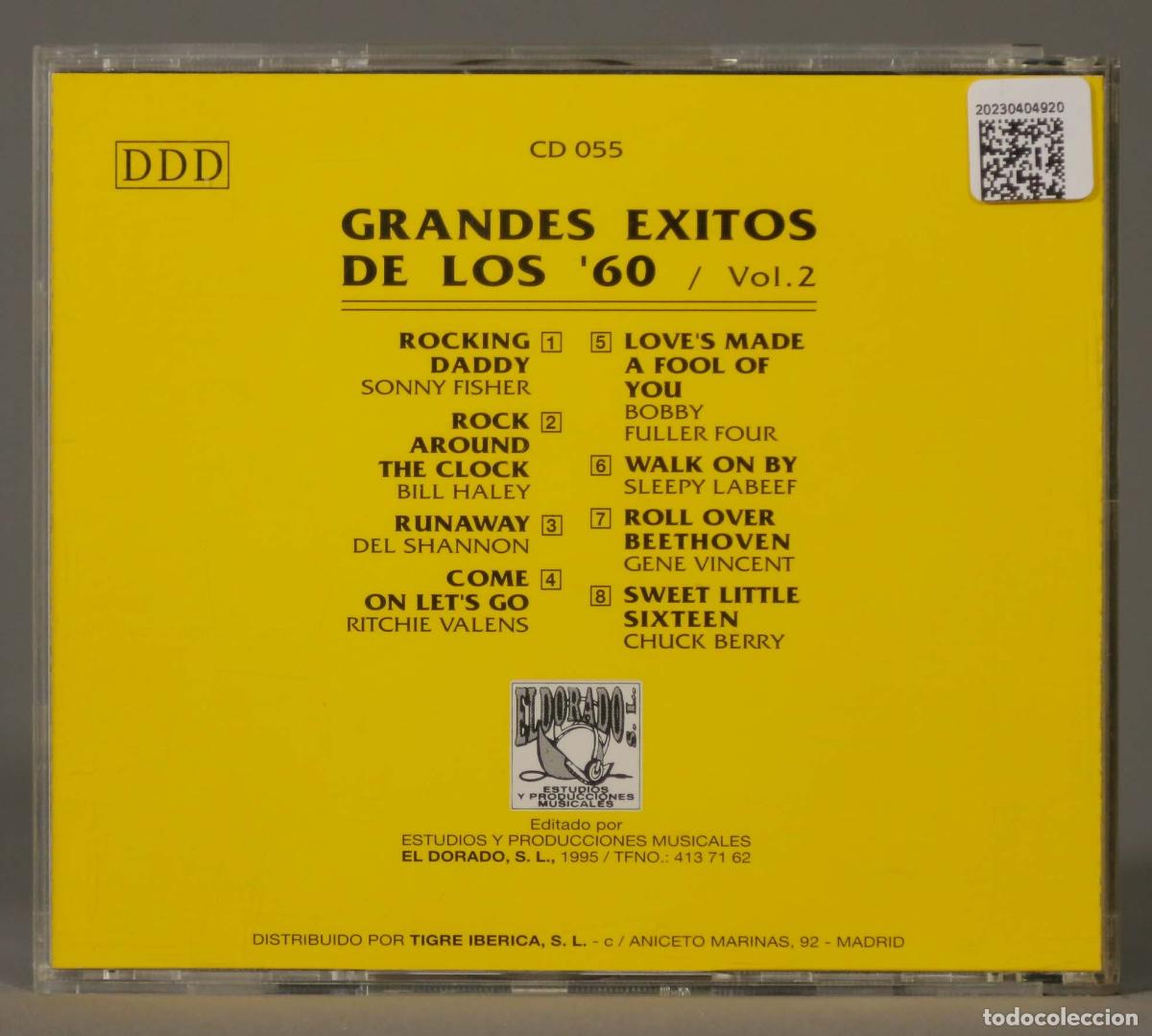 CDs de m&uacute;sica: CD. GRANDES EXITOS DE LOS &acute;60. VOL. 2 - Foto 2