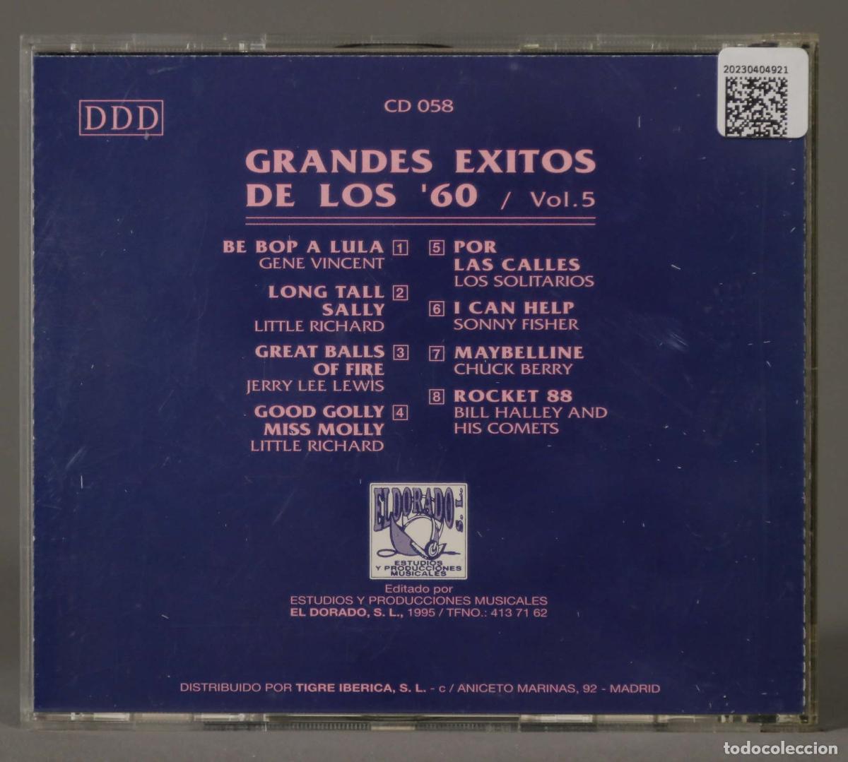 CDs de m&uacute;sica: CD. GRANDES EXITOS DE LOS &acute;60. VOL. 5 - Foto 2