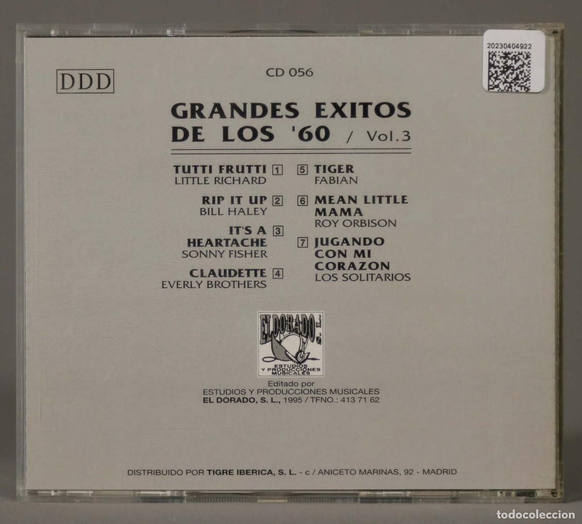 CDs de m&uacute;sica: CD. GRANDES EXITOS DE LOS &acute;60. VOL. 3 - Foto 2