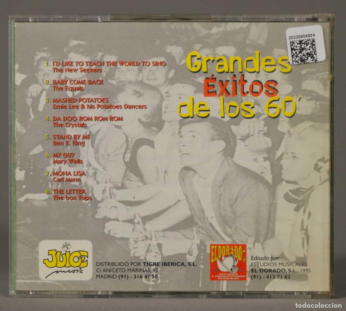 CDs de m&uacute;sica: CD. GRANDES EXITOS DE LOS &acute;60. - Foto 2