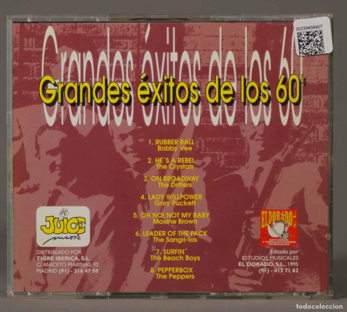 CDs de m&uacute;sica: CD. GRANDES EXITOS DE LOS &acute;60 - Foto 2