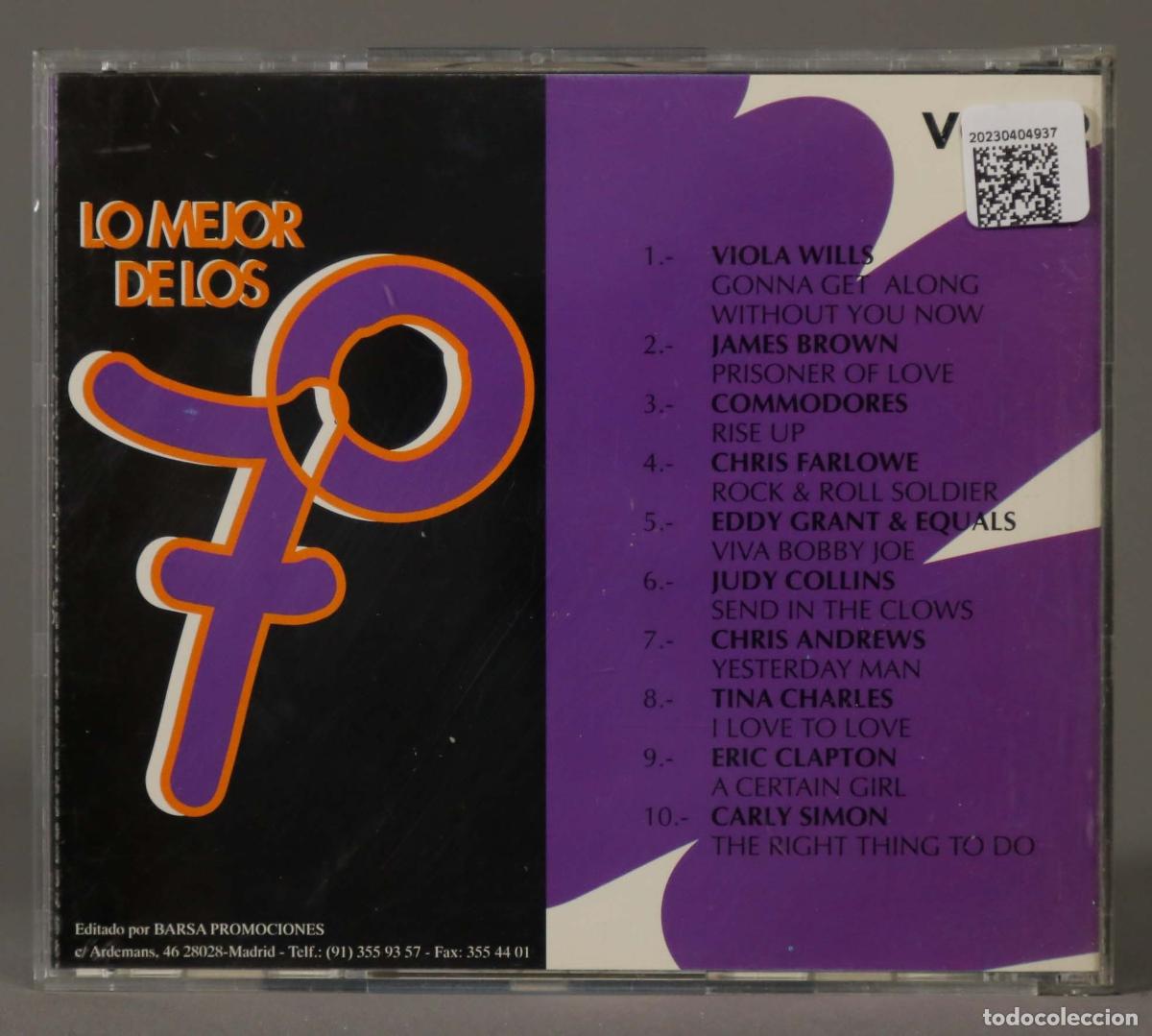 CDs de m&uacute;sica: CD. LO MEJOR DE LOS 70. VOL. 2 - Foto 2