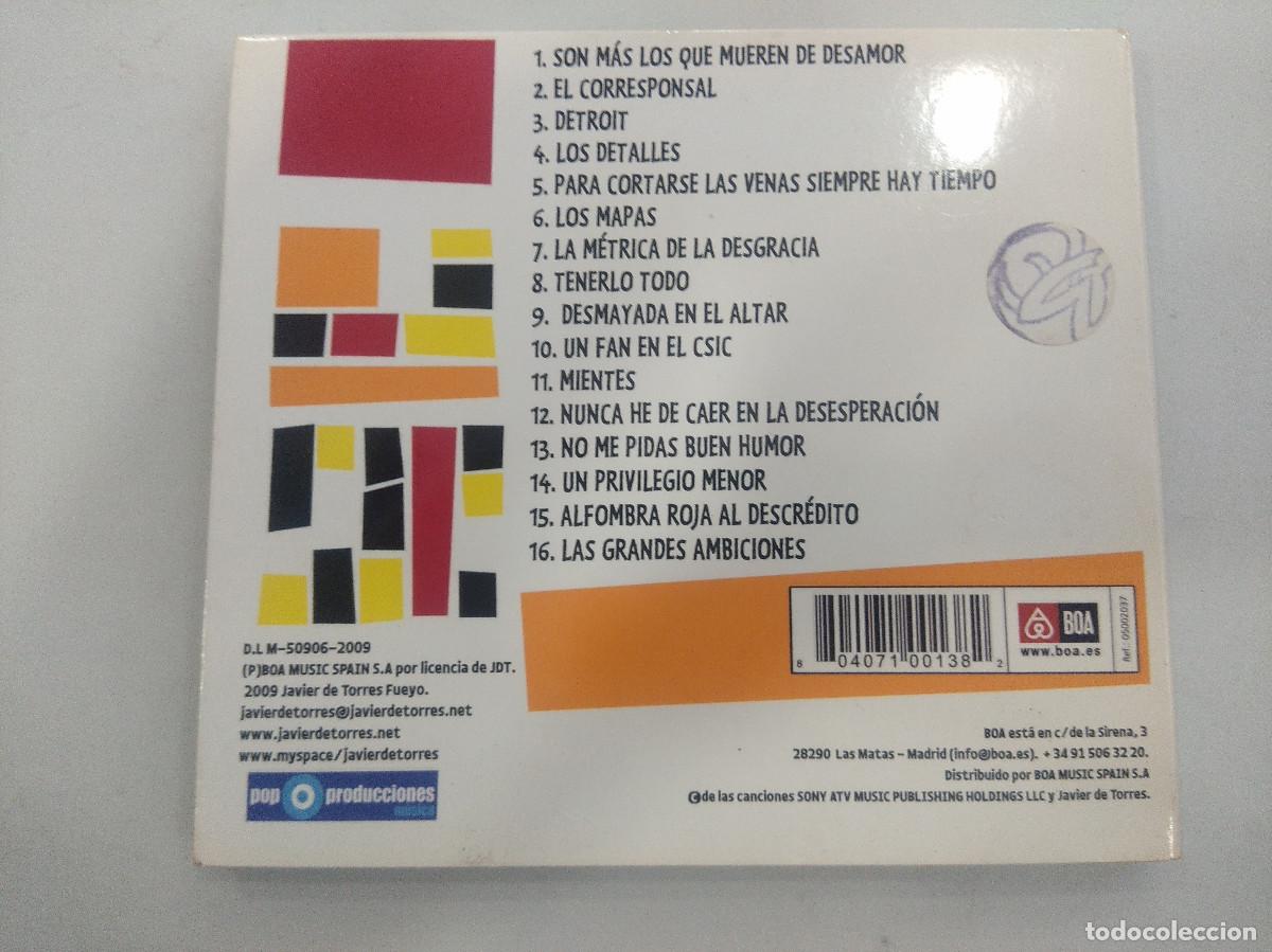 CDs de m&uacute;sica: JAVIER DE TORRES/LAS GRANDES AMBICIONES/CD DIGIPACK. - Foto 3