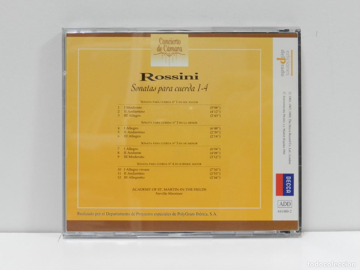 CDs de m&uacute;sica: DISCO CD. Rossini - Sonatas Para Cuerda 1-4. COMPACT DISC. - Foto 2