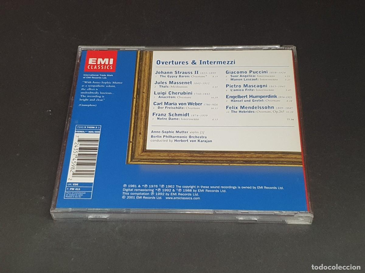 CDs de m&uacute;sica: CD NUEVO - OVERTURES & INTERMEZZI - HERBERT VON KARAJAN - EMI CLASSICS - Foto 3