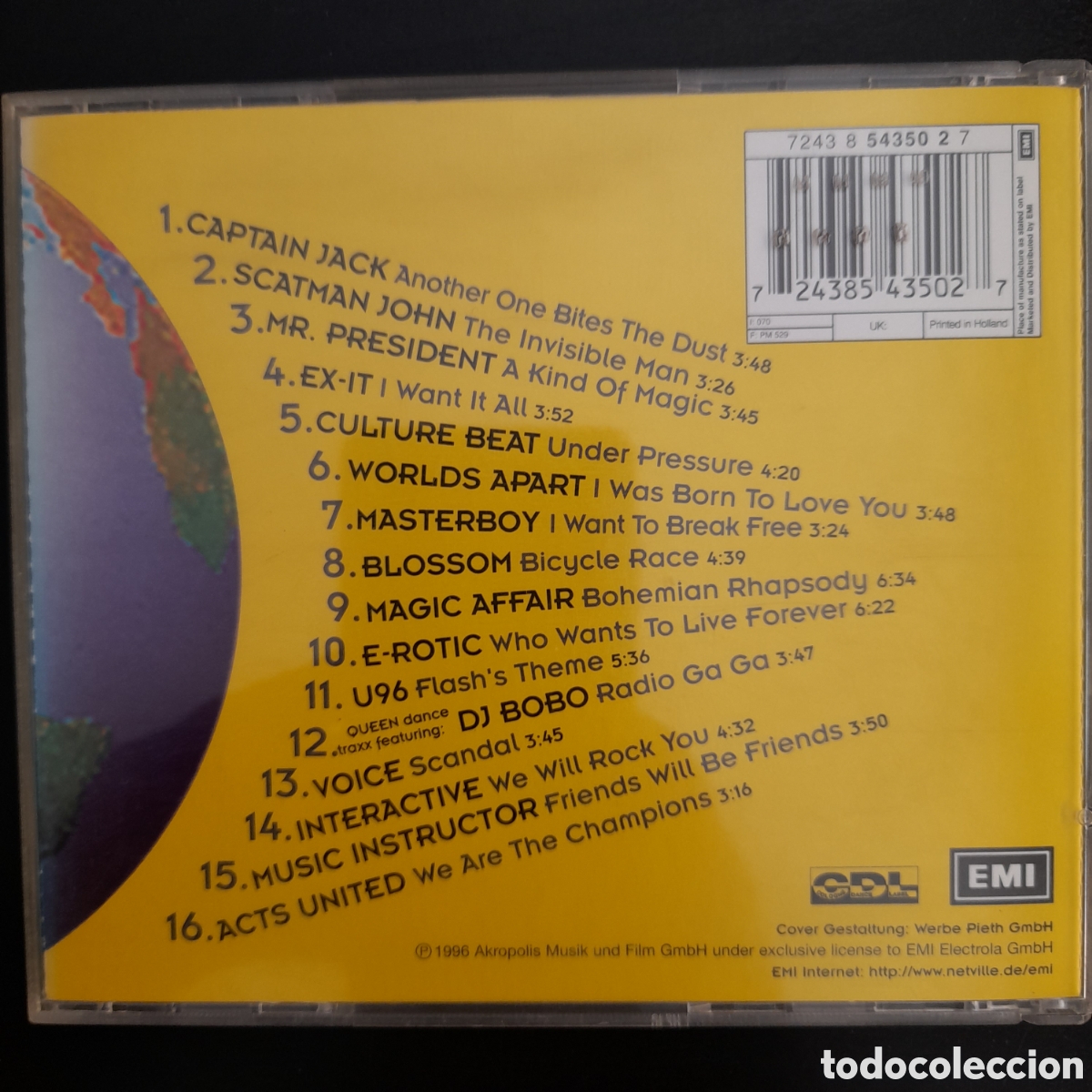 queen dance traxx i. 1996, eueopa.cd, album - Buy Cd's of Techno