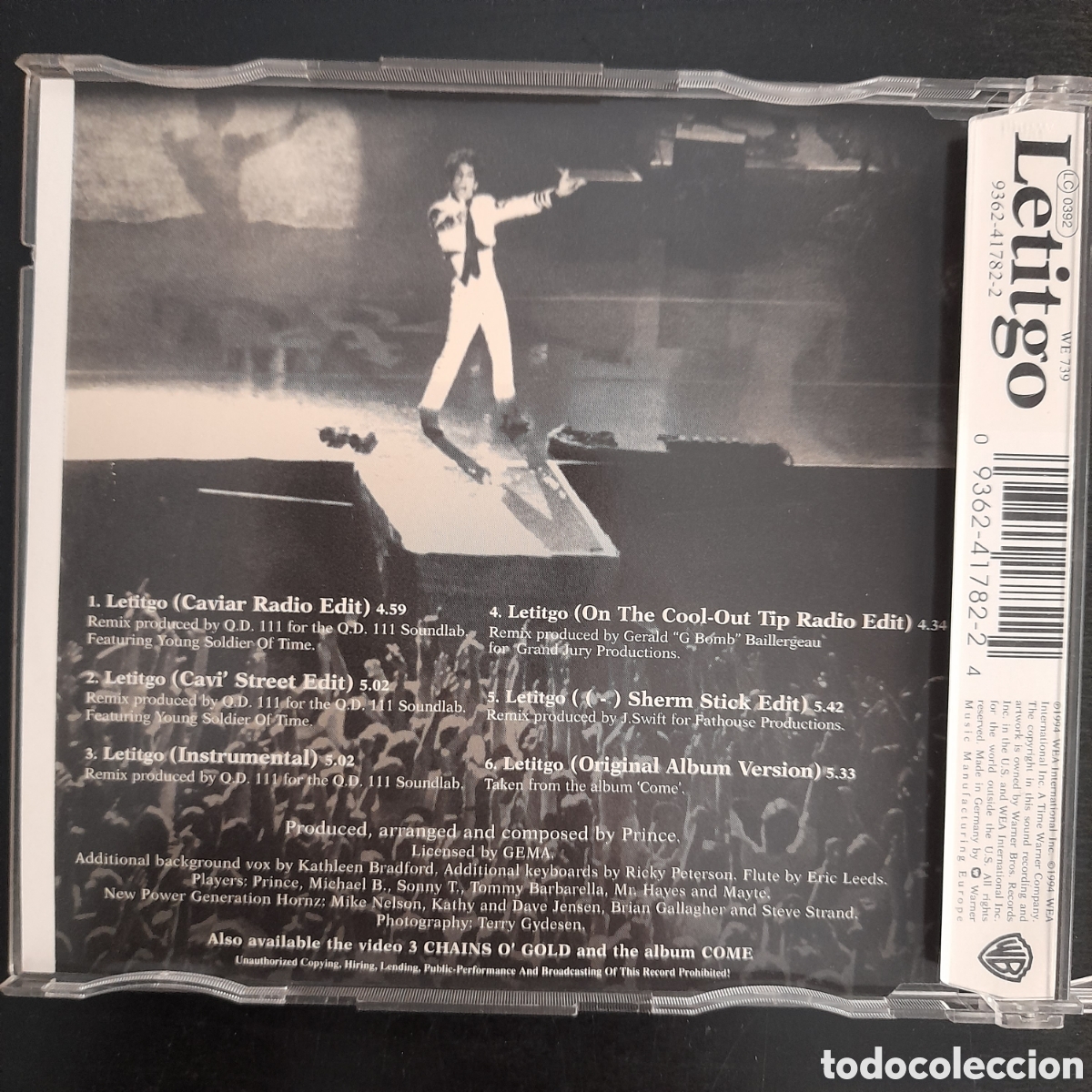 CDs de m&uacute;sica: Prince &ndash; Letitgo. 1994, Europa. CD, Maxi-Single - Foto 2