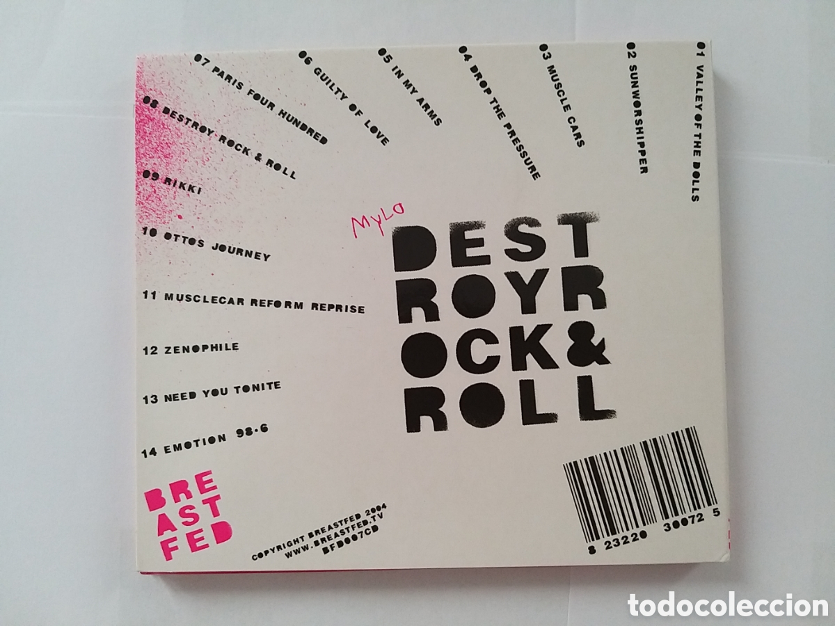 CDs de m&uacute;sica: MYLO - DESTROY ROCK & ROLL CD - Foto 2