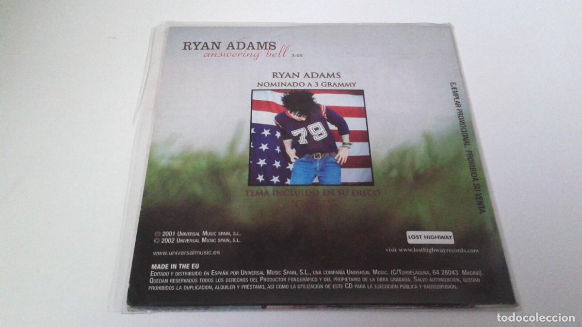CDs de m&uacute;sica: RYAN ADAMS &rdquo;ANSWERING BELL&rdquo; CD SINGLE 1 TRACKS COMO NUEVO - Foto 2