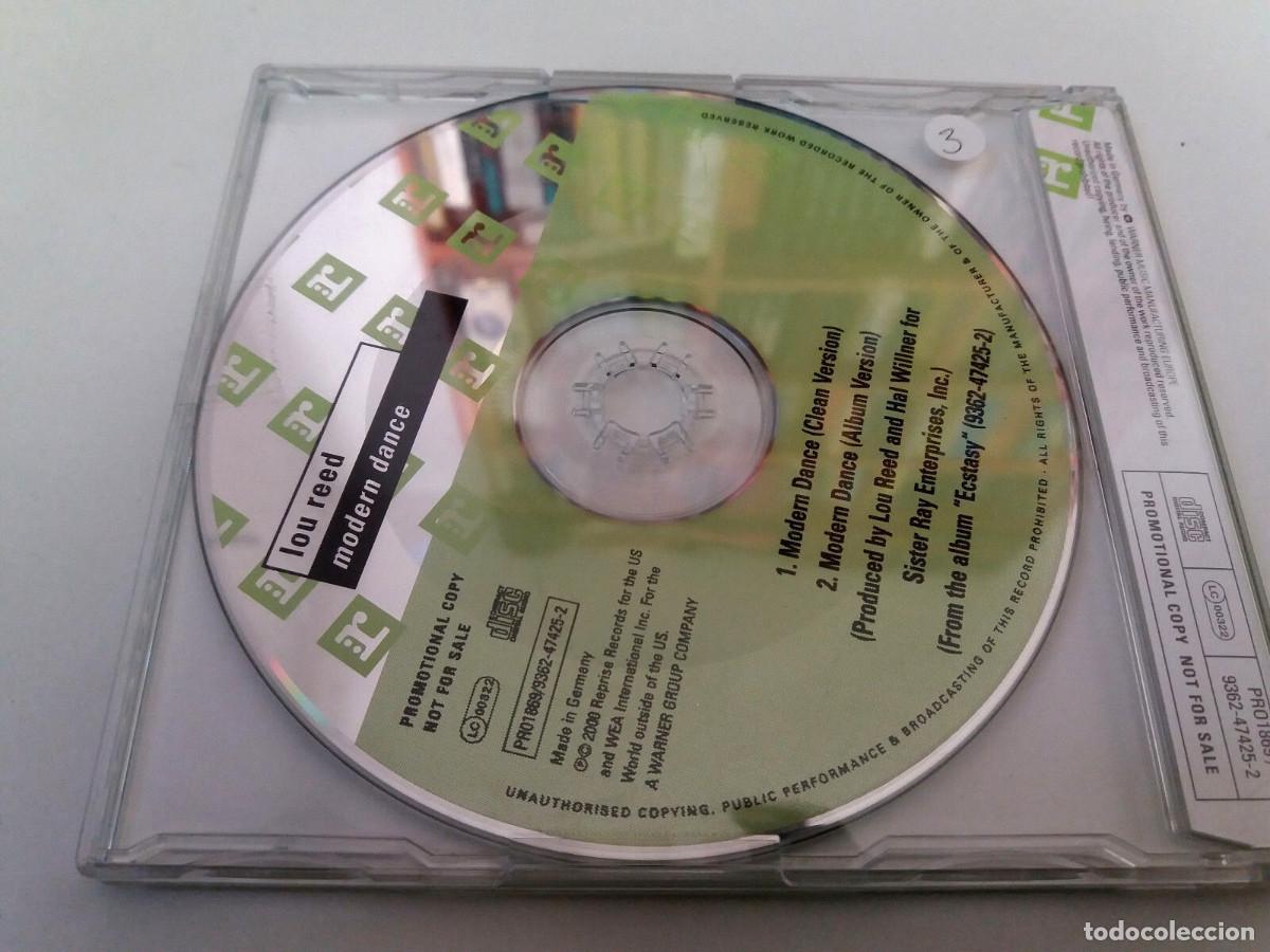 CDs de m&uacute;sica: LOU REED &rdquo;MODERN DANCE&rdquo; CD SINGLE 2 TRACKS COMO NUEVO - Foto 2