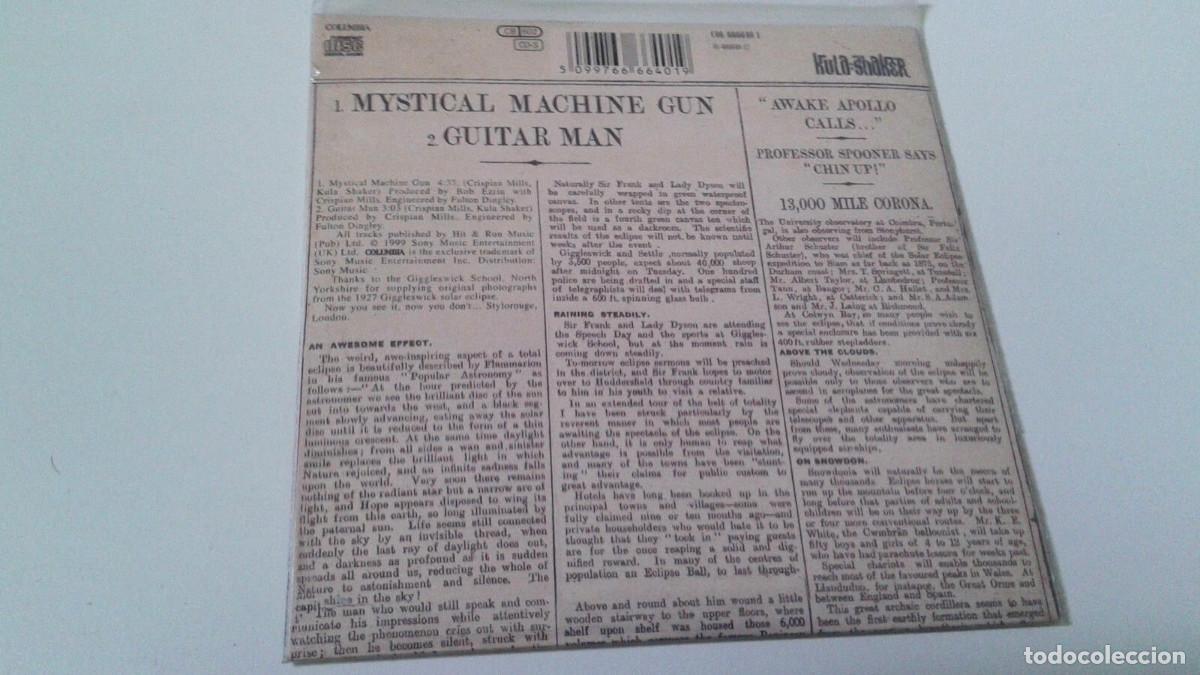 CDs de m&uacute;sica: KULA SHAKER &rdquo;MYSTICAL MACHINE GUN&rdquo; CD SINGLE 2 TRACKS - Foto 2
