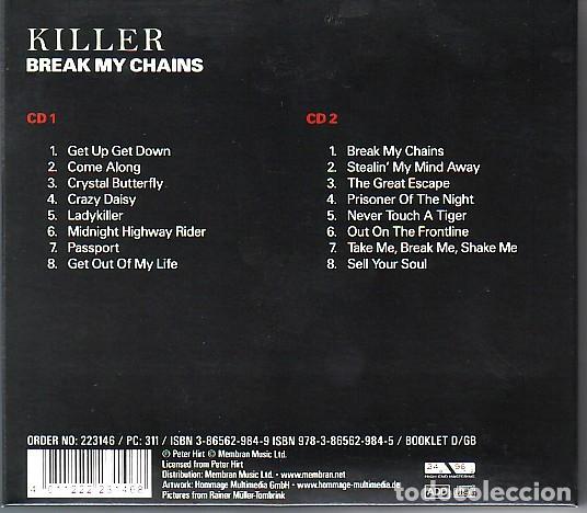 CDs de m&uacute;sica: Killer &lrm;&ndash; Break My Chains - 2xCD - Digipak - Foto 2