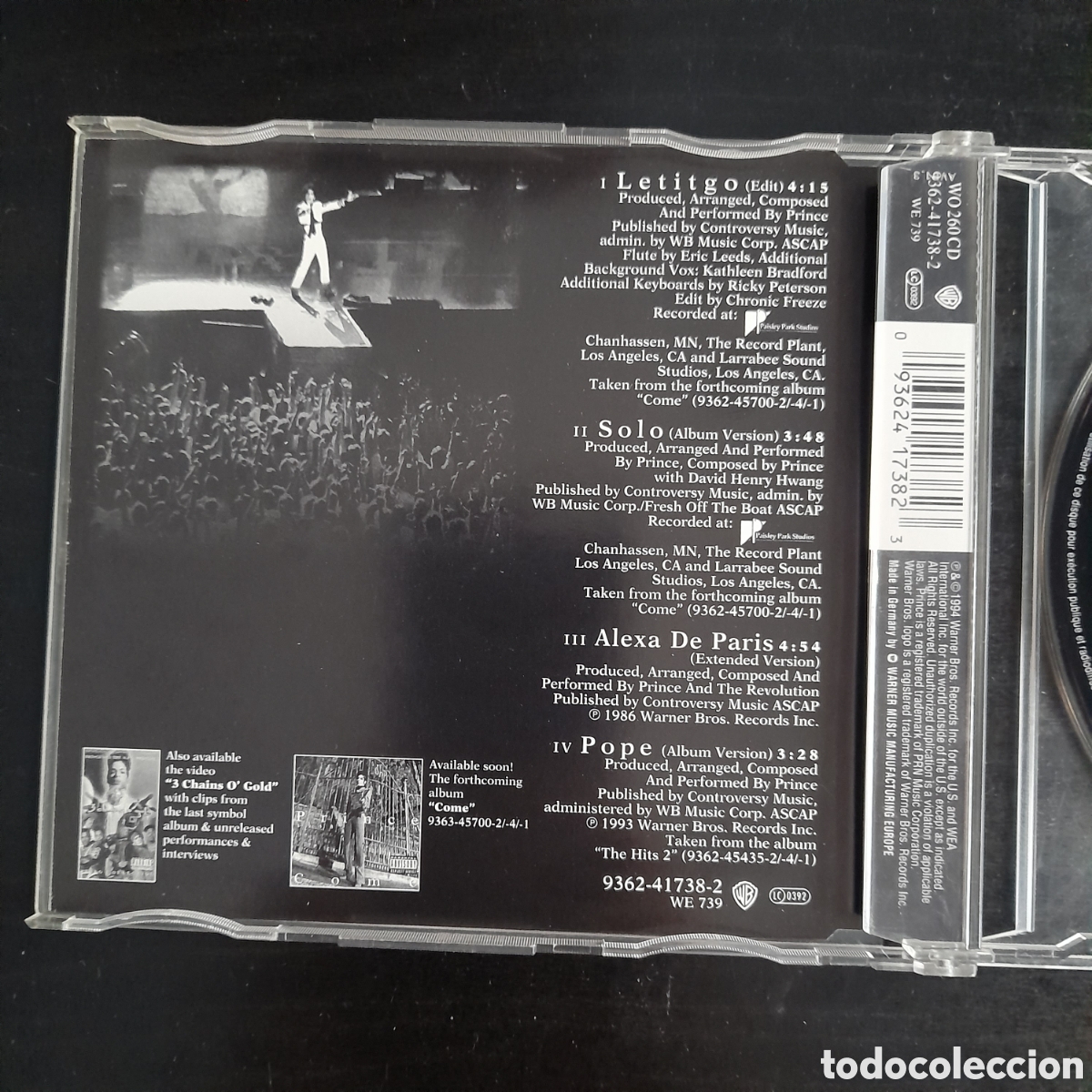 CDs de m&uacute;sica: Prince &ndash; Letitgo. CD, Single 1994 Europa - Foto 3