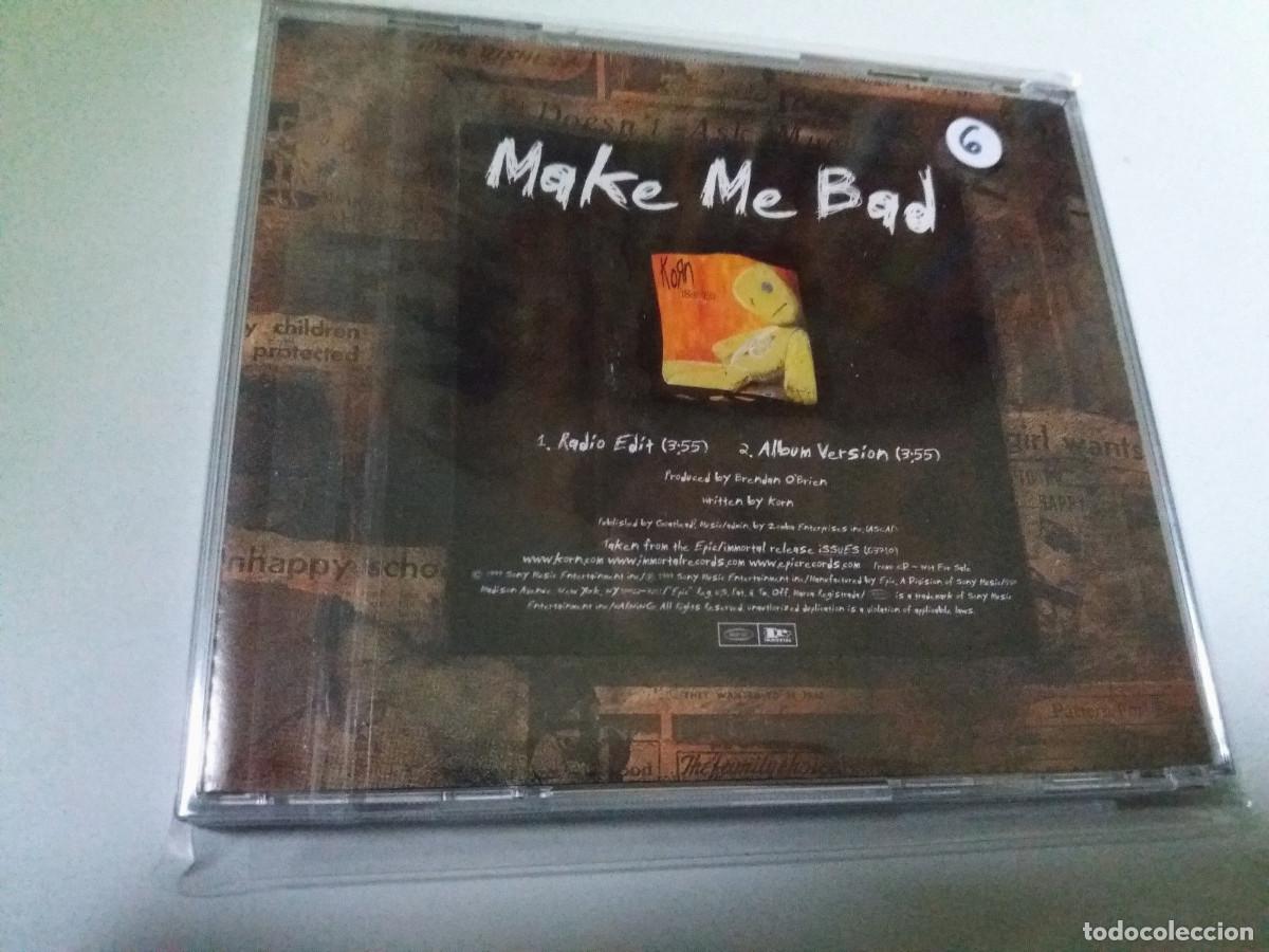 CDs de m&uacute;sica: KORN &rdquo;MAKE ME BAD&rdquo; CD SINGLE 2 TRACKS COMO NUEVO - Foto 2