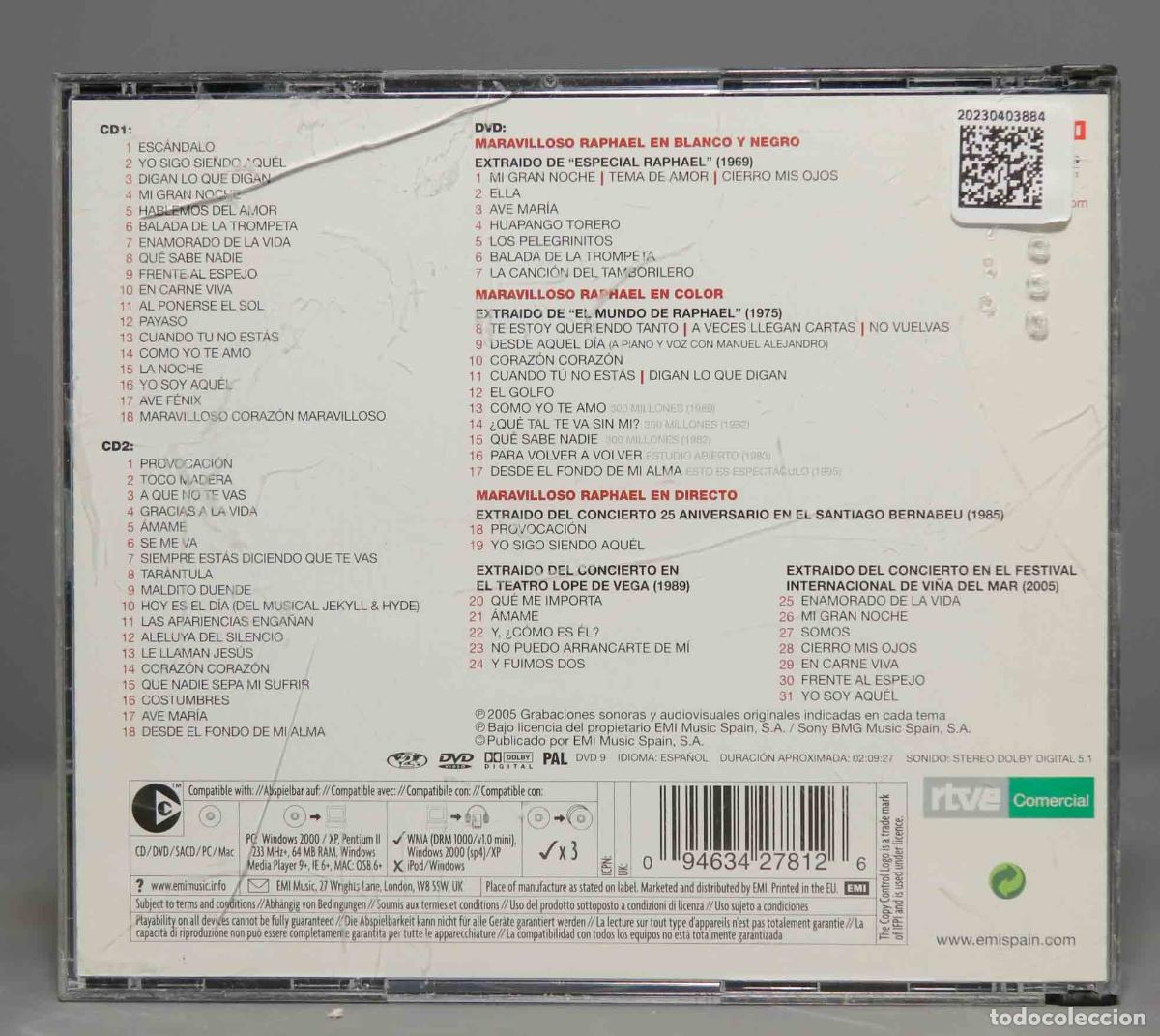 CDs de m&uacute;sica: 2 CD. MARAVILLOSO RAPHAEL - Foto 2