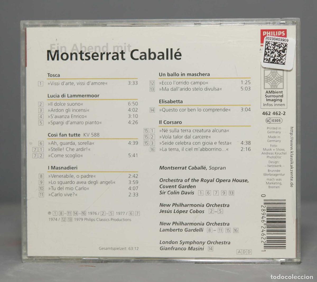 CDs de m&uacute;sica: CD. Ein Abend mit Montserrat Caball&eacute; - Foto 2