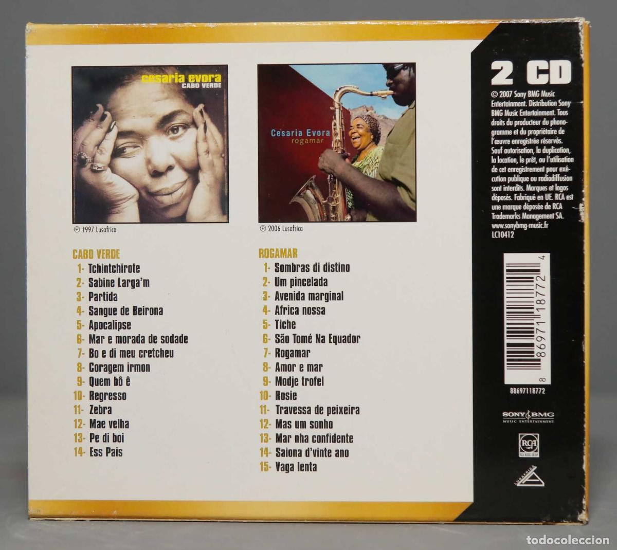CDs de m&uacute;sica: 2 CD. CESARIA EVORA. ALBUMS ORIGINAUX - Foto 2
