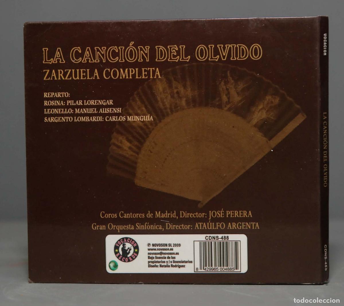 CDs de m&uacute;sica: CD. LA CANCION DEL OLVIDO. PERERA. ARGENTA - Foto 2