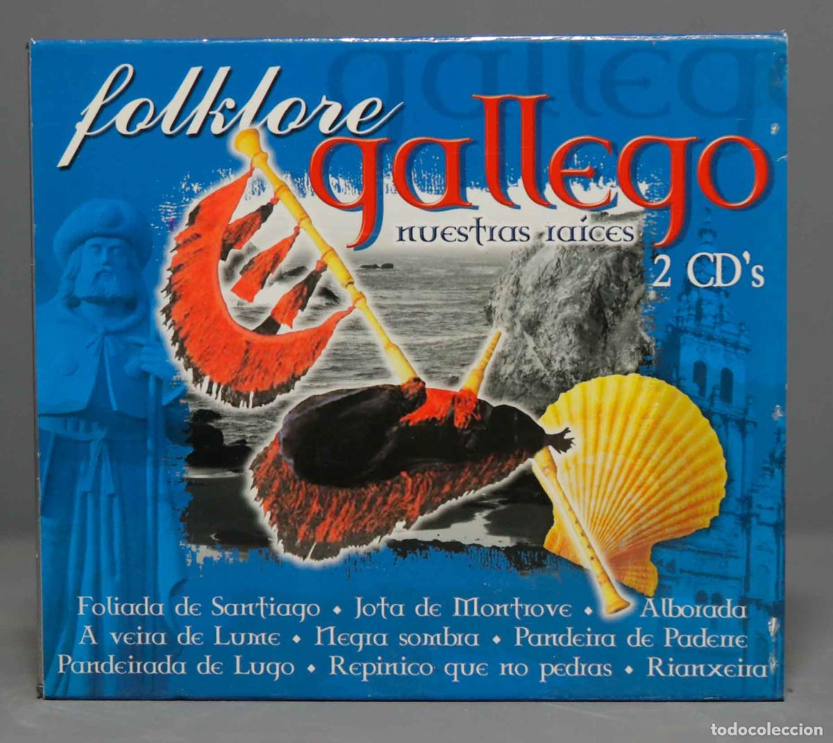 CDs de m&uacute;sica: 2 CD. FOLKLORE GALLEGO. NUESTRAS RAICES. - Foto 1