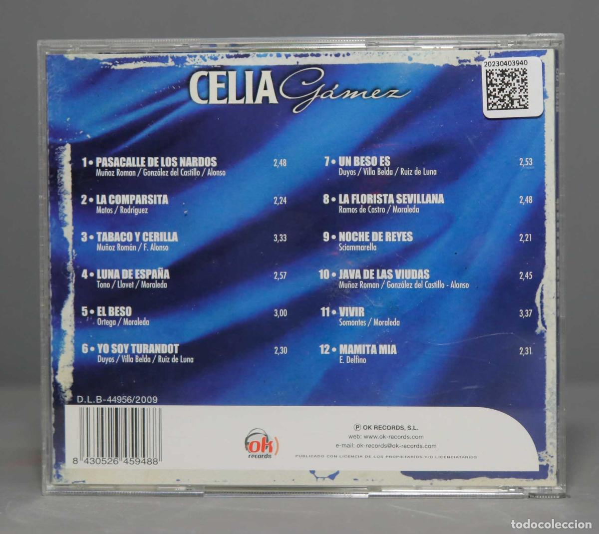 CDs de m&uacute;sica: CD. CELIA GAMEZ. PASACALLE DE LOS NARDOS - Foto 2