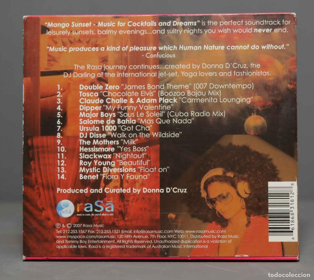 CDs de m&uacute;sica: CD. MANGO SUNSET. DONNA D&acute;CRUZ - Foto 2