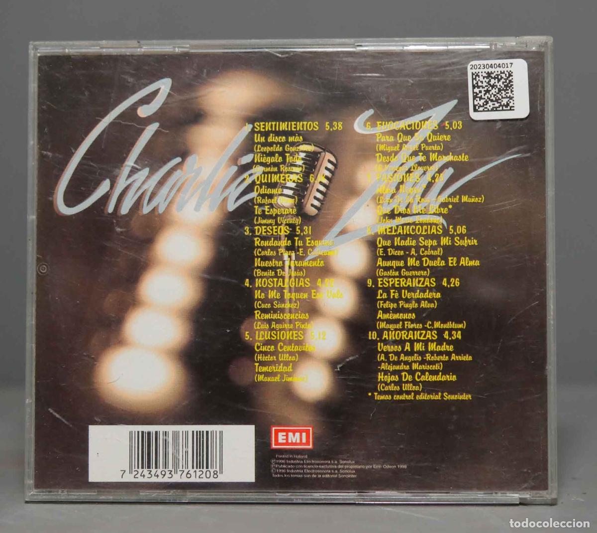 CDs de m&uacute;sica: CD. Charlie Zaa &ndash; Sentimientos - Foto 2